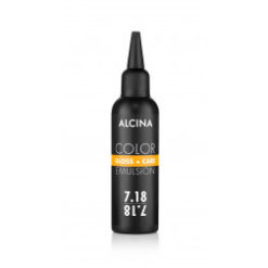 Alcina Color Gloss + Care Emulsion 7.18 Mitteblond Asch-Silber 100ml